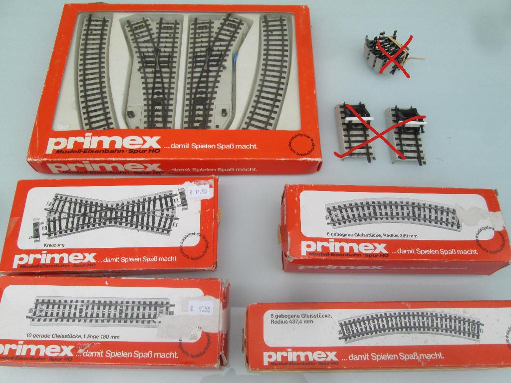 Märklin / Primex HO Rails 5039 -5085 -5072 -5073 -5077, Wisselstroom, Nieuw, Rails, Ophalen of Verzenden