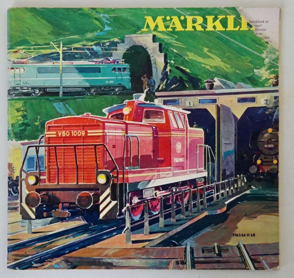 Märklin Catalogus 1963-1964, Hobby en Vrije tijd, Modeltreinen | H0, Zo goed als nieuw, Boek, Tijdschrift of Catalogus, Wisselstroom