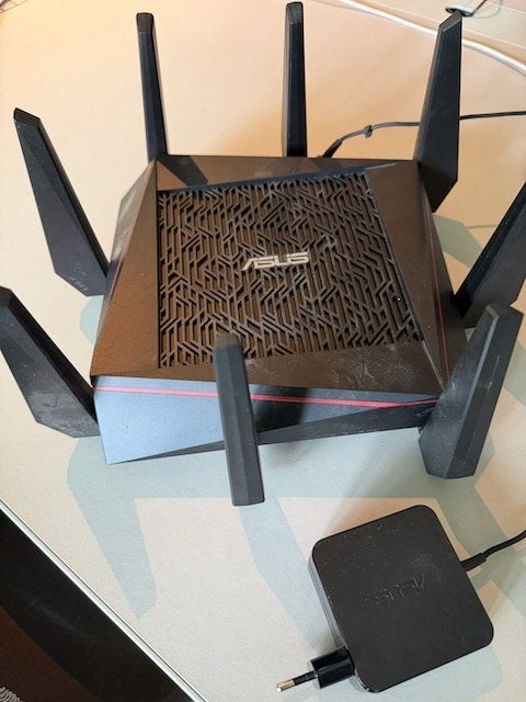 ASUS RT-AC5300 Tri-Band WiFi Gaming Router + adapter, Ophalen, Gebruikt, Router, ASUS