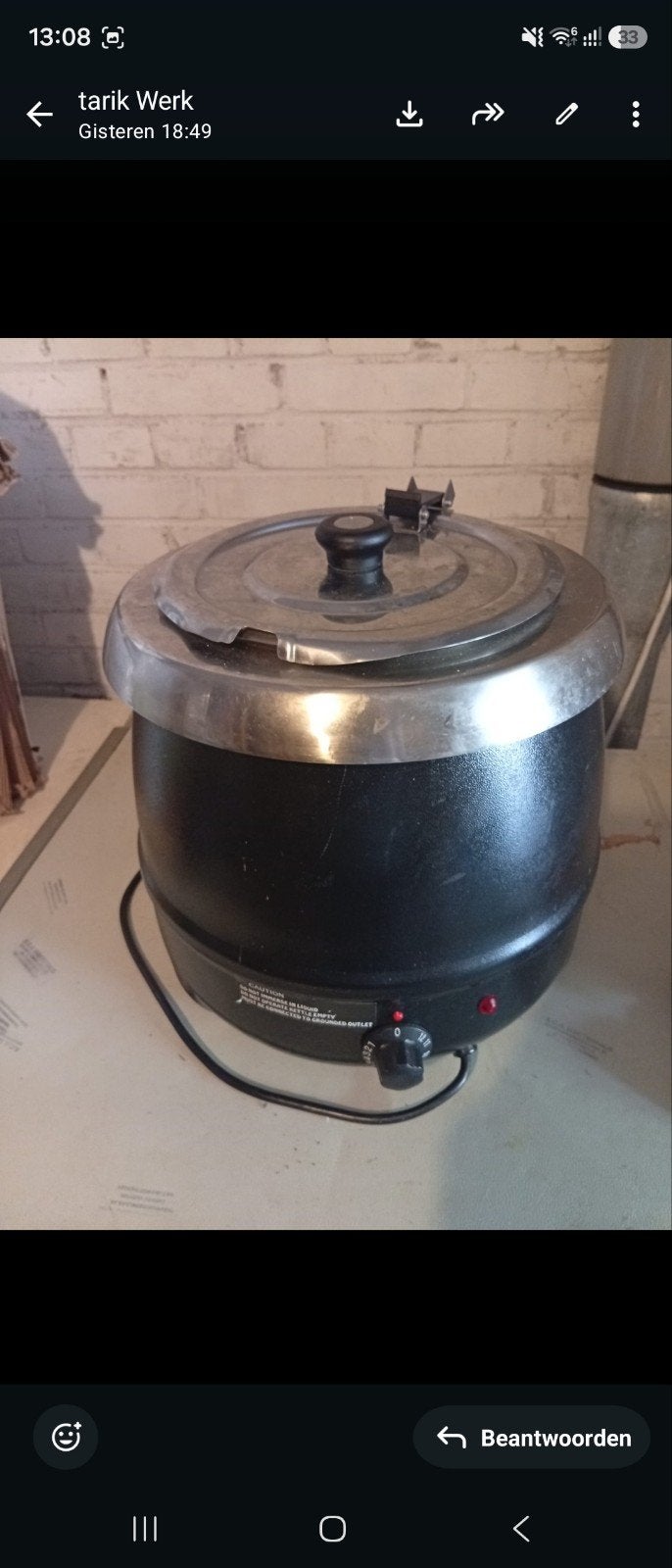 Elektrische Soepketel / Soepwarmer, Ophalen of Verzenden