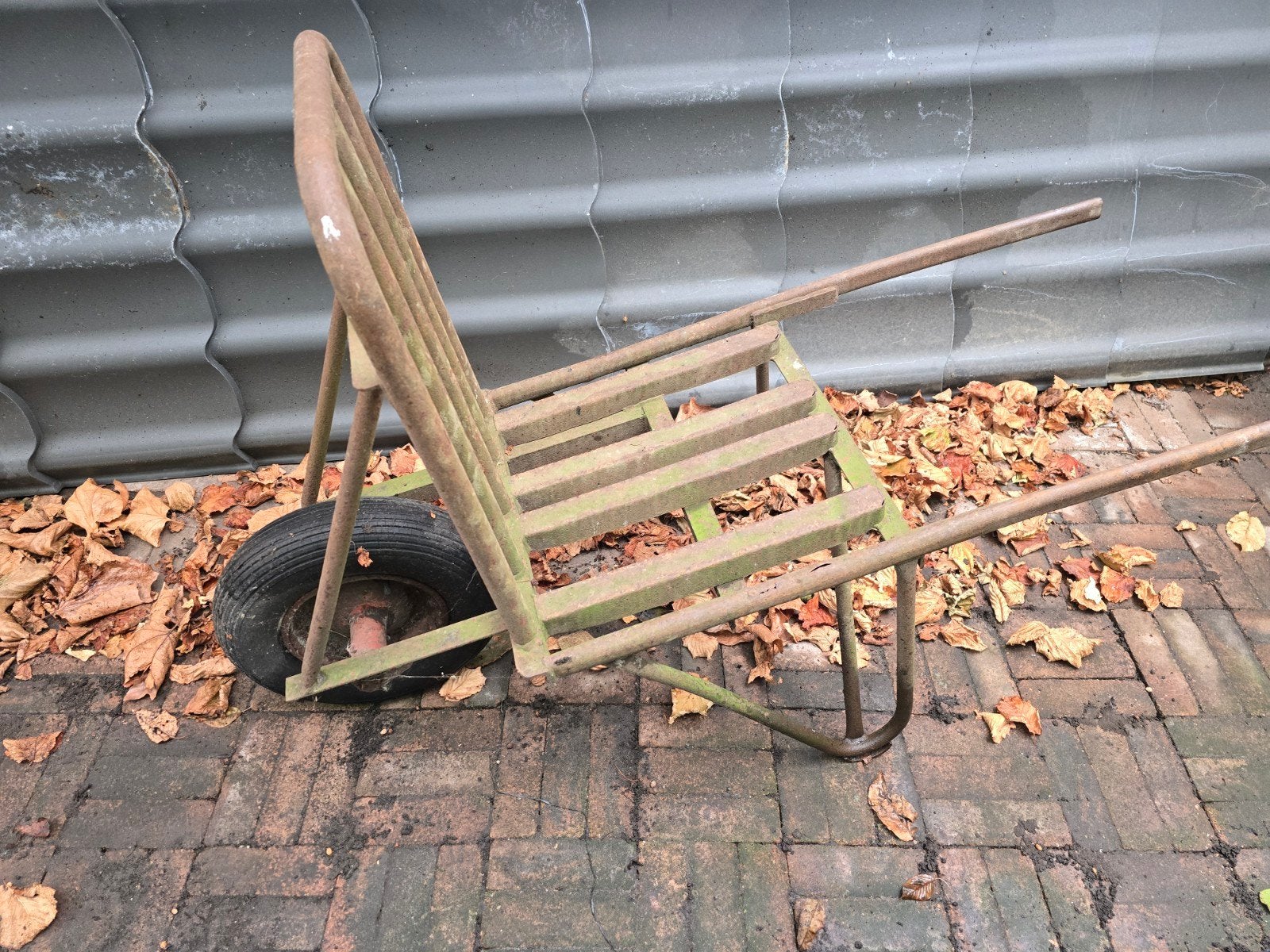 steenkruiwagen gebruikt, Ophalen, Gebruikt, Handmatig, Eenwielig