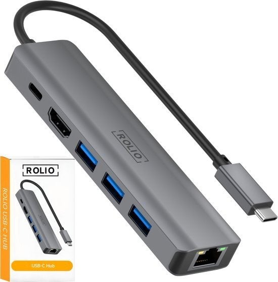 Rolio USB C Hub nieuw, Laptop, Nieuw, Ophalen of Verzenden, Rolio