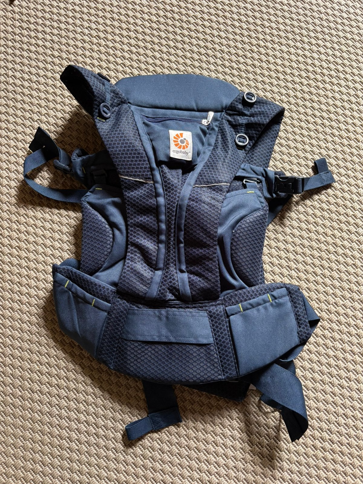 Ergobaby draagzak omni breeze blauw, Kinderen en Baby's, Babydragers en Draagdoeken, J, Nieuw, Buik, Rug of Zij, J