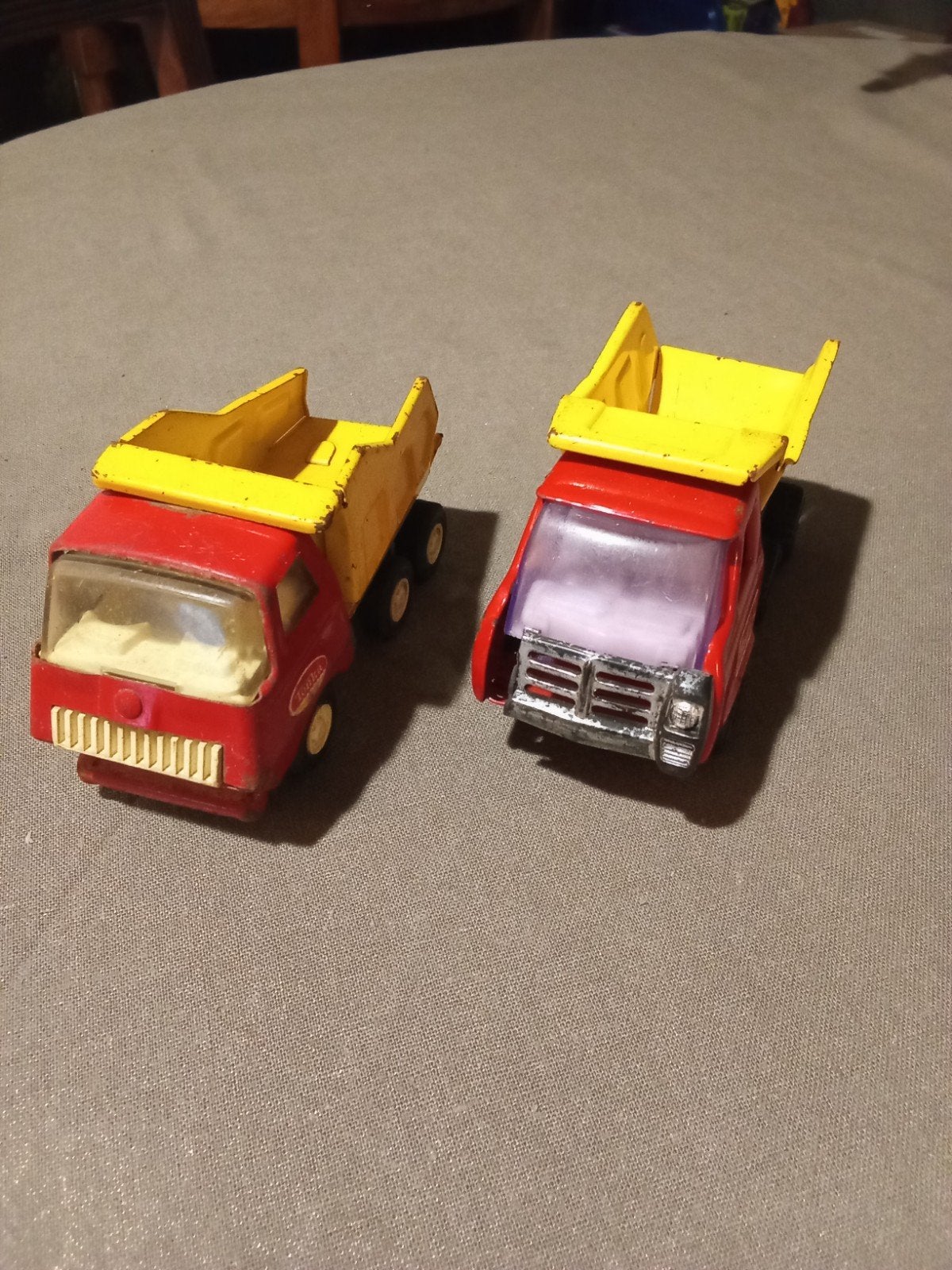 Vintage Tonka kiepwagens (2 stuks), Ophalen of Verzenden, Gebruikt