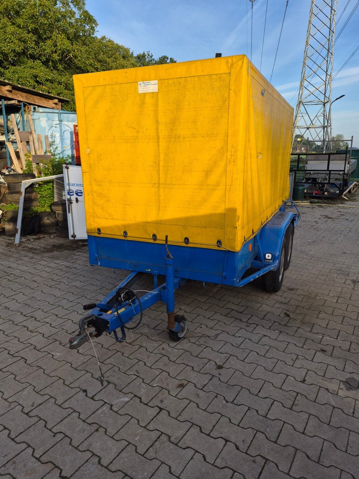 tandemasser met huif, Auto diversen, Ophalen of Verzenden, Gebruikt