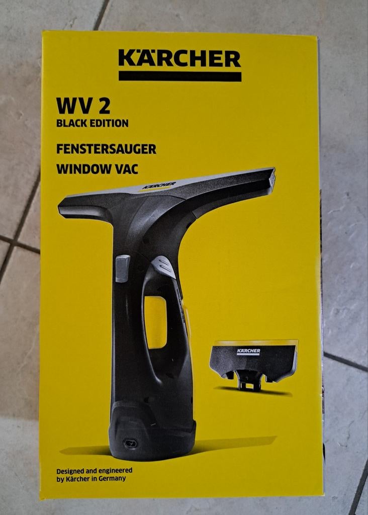 Nieuw Kärcher WV 2 Black Edition Raamreiniger Accu, Ophalen of Verzenden, Raamwisser of Trekker