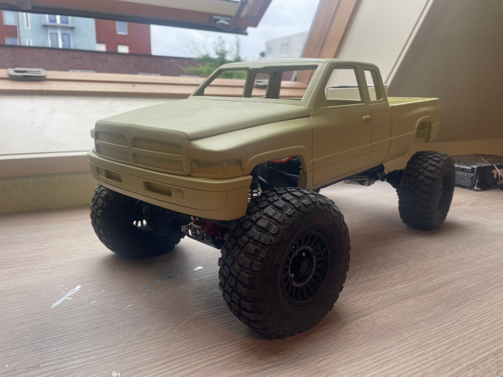 Trx4. Dodge ram kap Hobbywing motor, Elektro, Gebruikt, Auto offroad, Ophalen of Verzenden