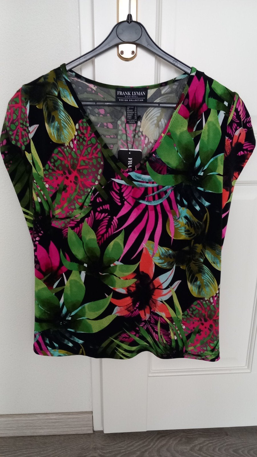 FRANK LYMAN*PRACHTIGE KLEUREN DESIGN T-SHIRT NIEUW!, Kleding | Dames, Maat 38/40 (M), Overige kleuren, Nieuw, Ophalen of Verzenden