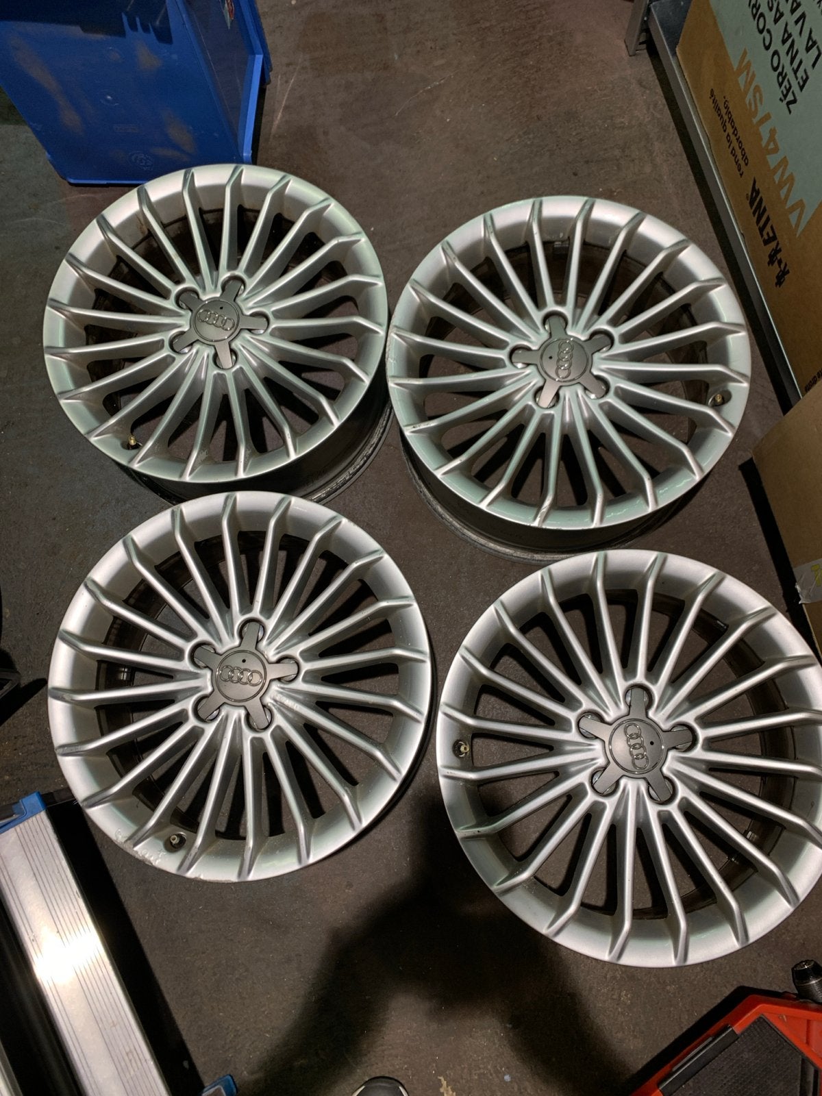 Set van Audi 17 inch velgen, Ophalen, Gebruikt, Velg(en), 17 inch