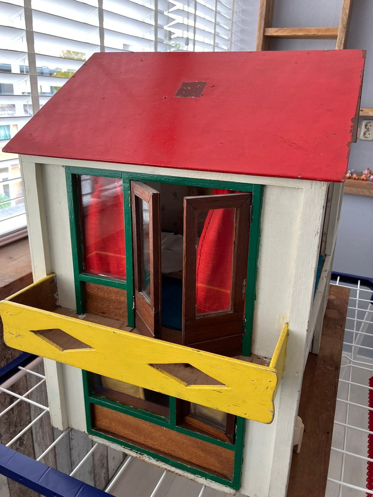 Poppenhuis, zelfgemaakt, Ophalen, Gebruikt, Poppenhuis