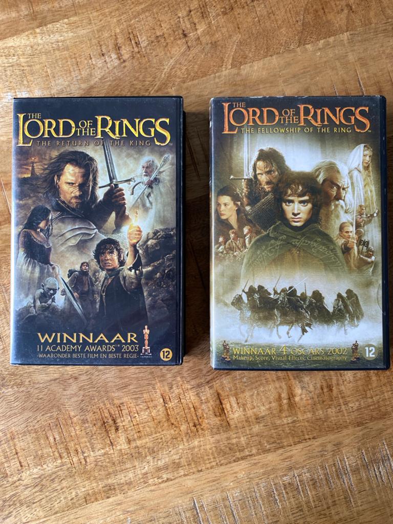 The Lord of the Rings 2 videobanden, Vanaf 12 jaar, Ophalen of Verzenden, Zo goed als nieuw, Science Fiction en Fantasy