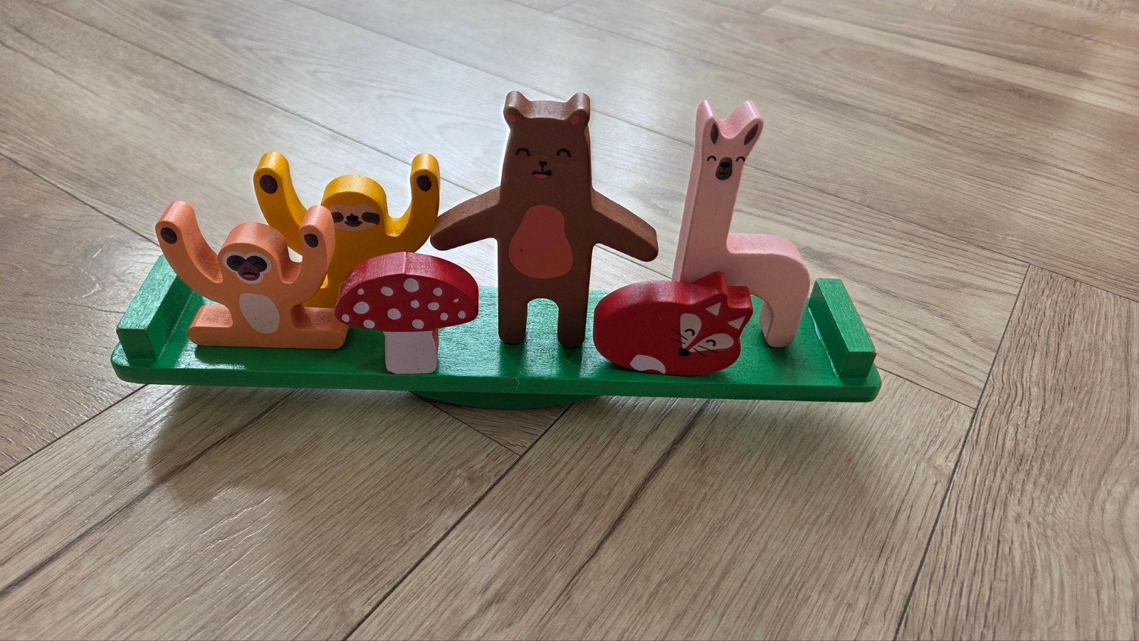 Houten balansspel met dierenfiguren voor kinderen, Ophalen of Verzenden, Zo goed als nieuw, Overige typen