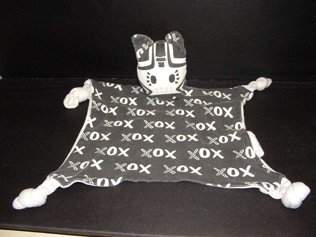 KIPPINS BAM ZEBRA KNUFFELDOEK VELOURS ZWART DOEKJE, Kinderen en Baby's, Ophalen of Verzenden, Nieuw, Overige typen