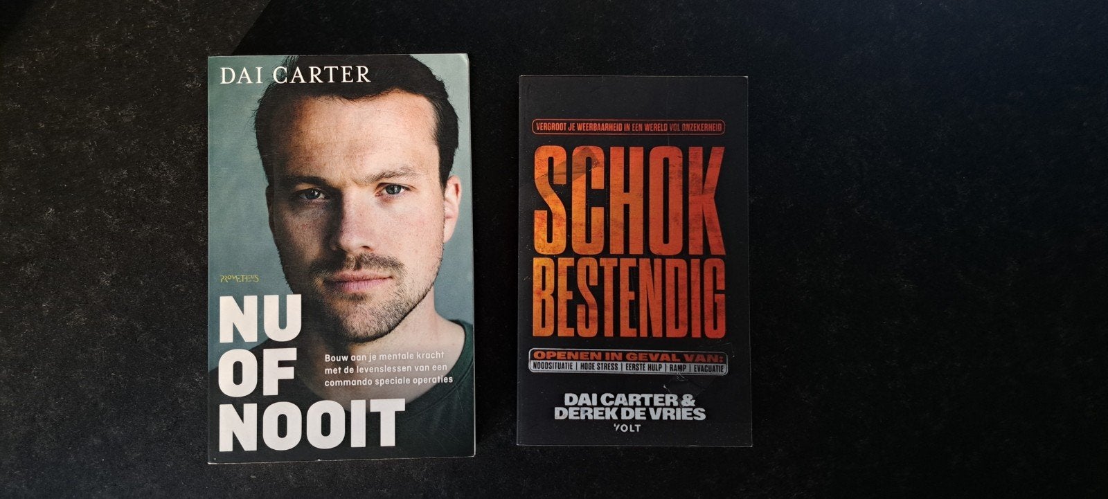 2 x Dai Carter - Nu of nooit en Schokbestendig, Boeken, Ophalen of Verzenden, Zo goed als nieuw, Dai Carter