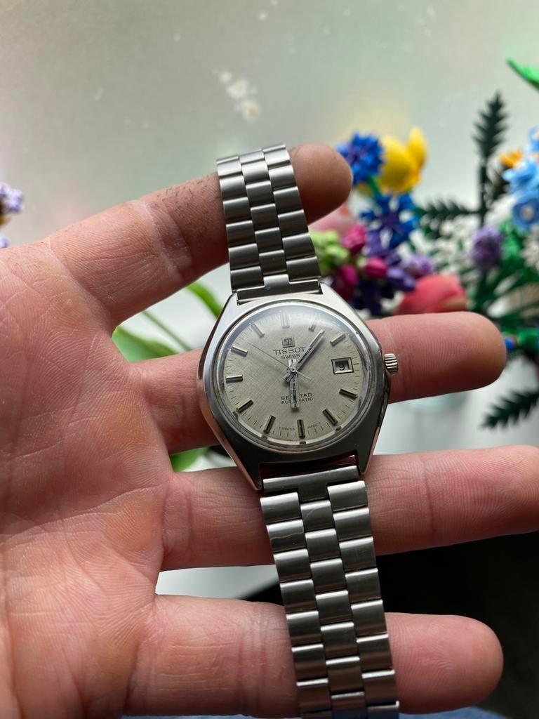 Tissot seastar 40mm  te koop vintage 1970, Overige merken, Staal, Gebruikt, Staal