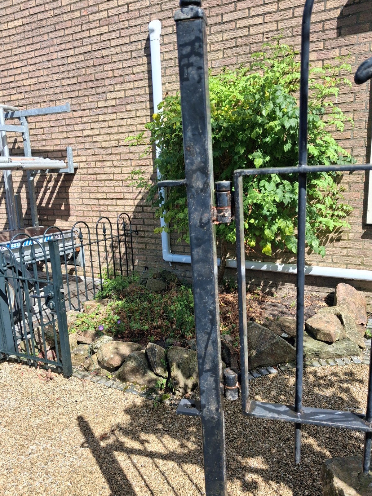 Sierijzeren poort, gebruikt, Tuin en Terras, Ophalen of Verzenden, Gebruikt, IJzer, Draaipoort
