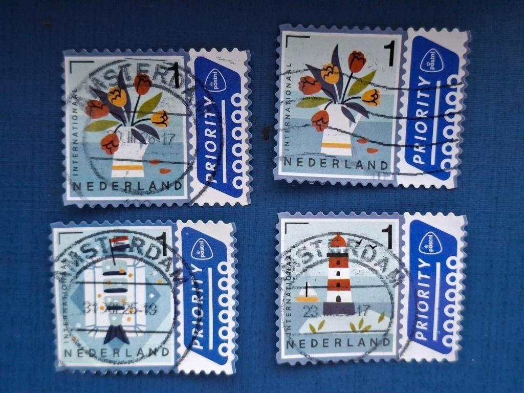 Postzegel NL 2023 4 zegels Echt Nederland Priority 05-05, Ophalen of Verzenden, Na 1940, Gestempeld