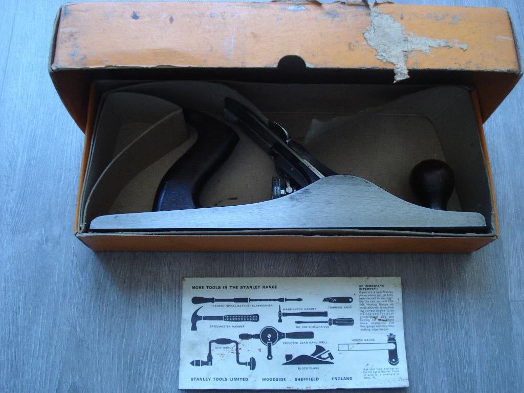 oude schaaf Stanley no 5 kijk meer oud gereedschap, Ophalen