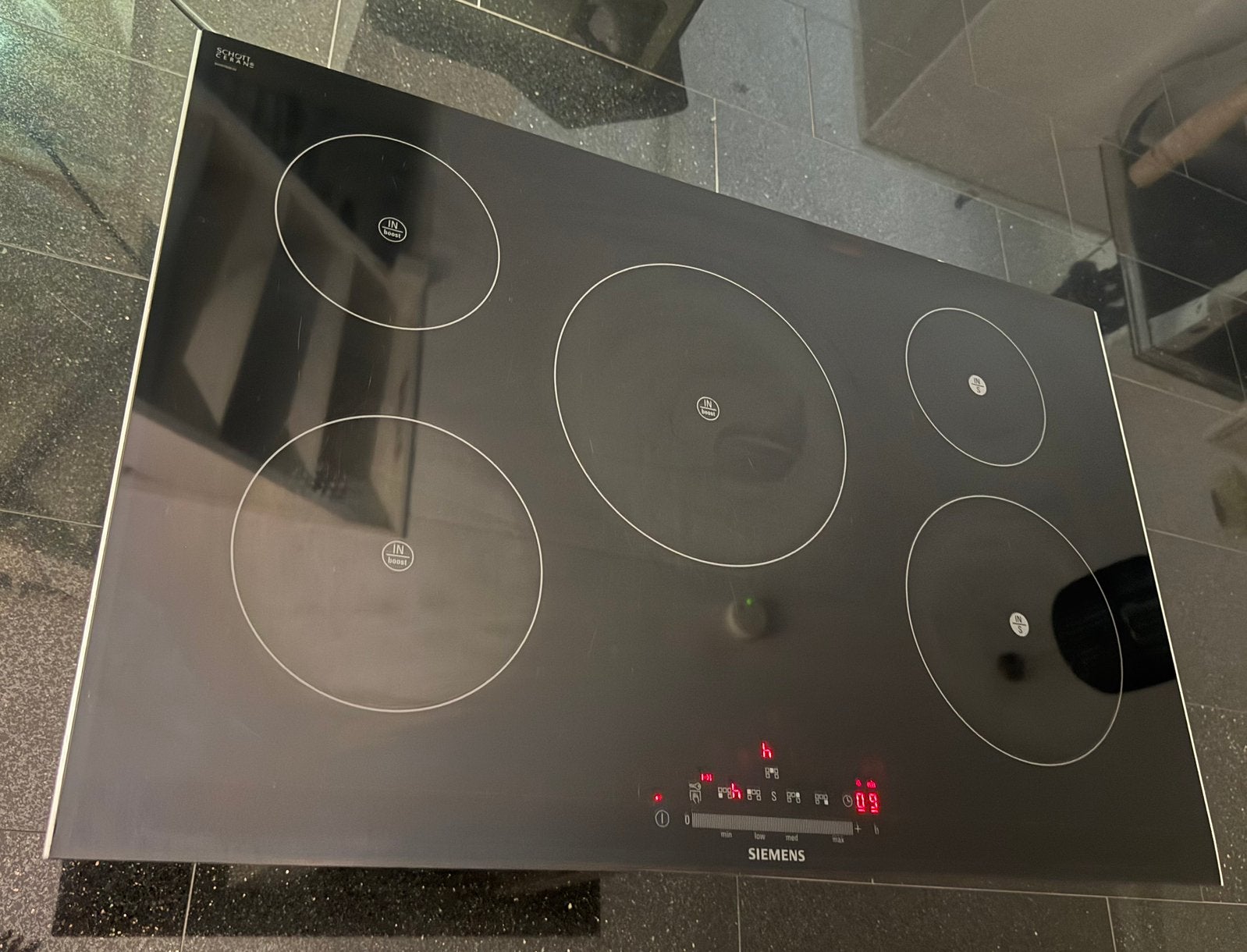 Mooie Siemens inductie kookplaat 80 cm, Ophalen, Zo goed als nieuw, Inbouw, Inductie