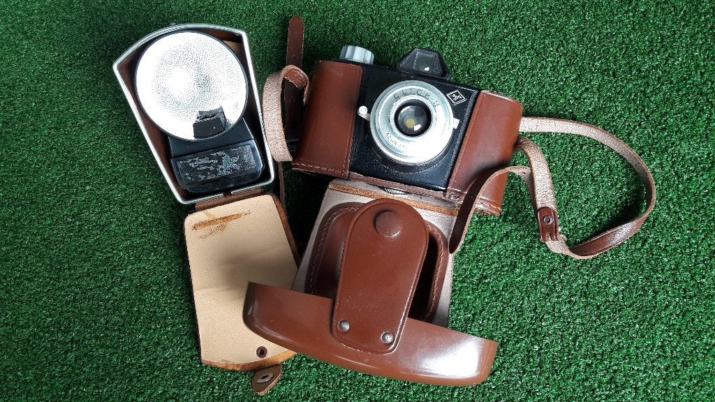 Agfa Click II Achromat met flitser, Ophalen, Zo goed als nieuw, Spiegelreflex, Overige Merken