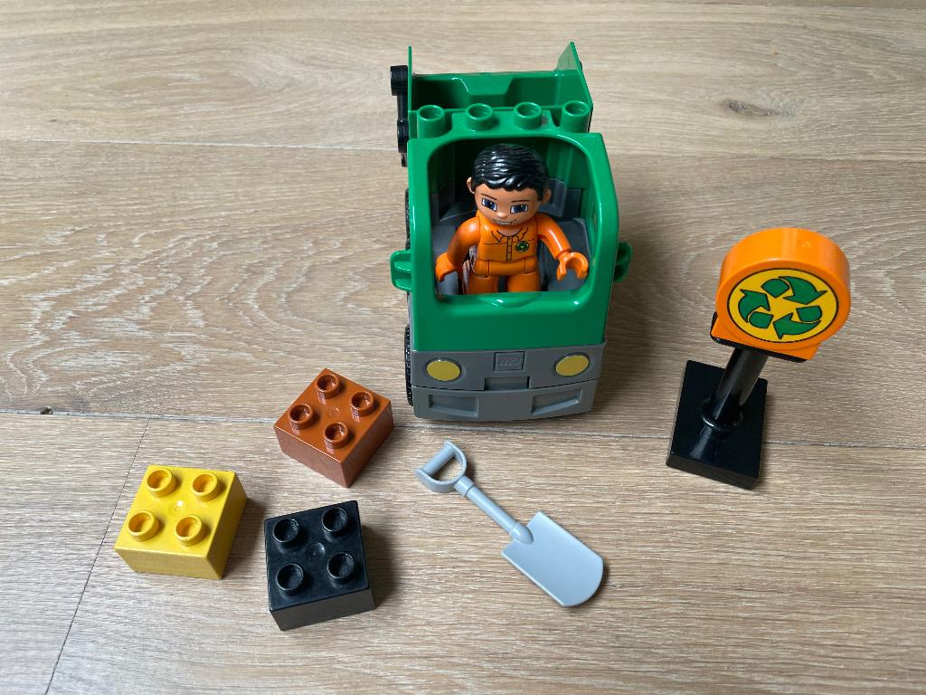 Duplo vuilniswagen 4659, Ophalen, City, Zo goed als nieuw, Compleet