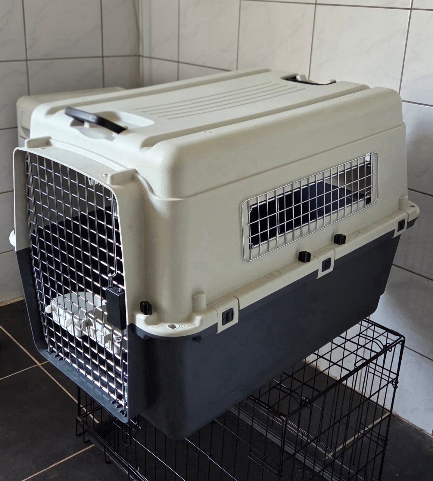 transportbox, Dieren en Toebehoren, Hondenbenches, Ophalen, Nieuw
