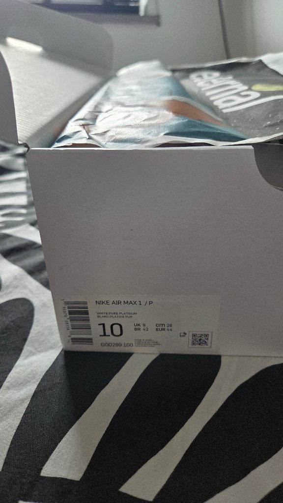 Am1 Patta Wave White eu44/us10 (DS), Kleding | Heren, Schoenen, Wit, Nike, Nieuw, Ophalen of Verzenden