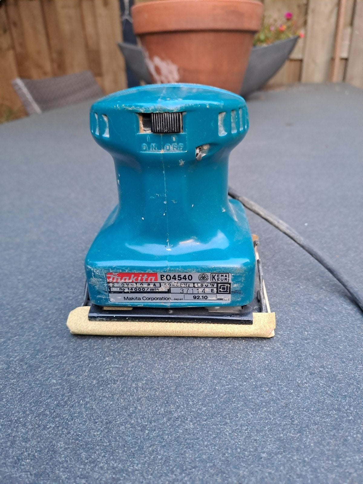 makita schuurmachine, Ophalen, Minder dan 600 watt, Vlakschuurmachine