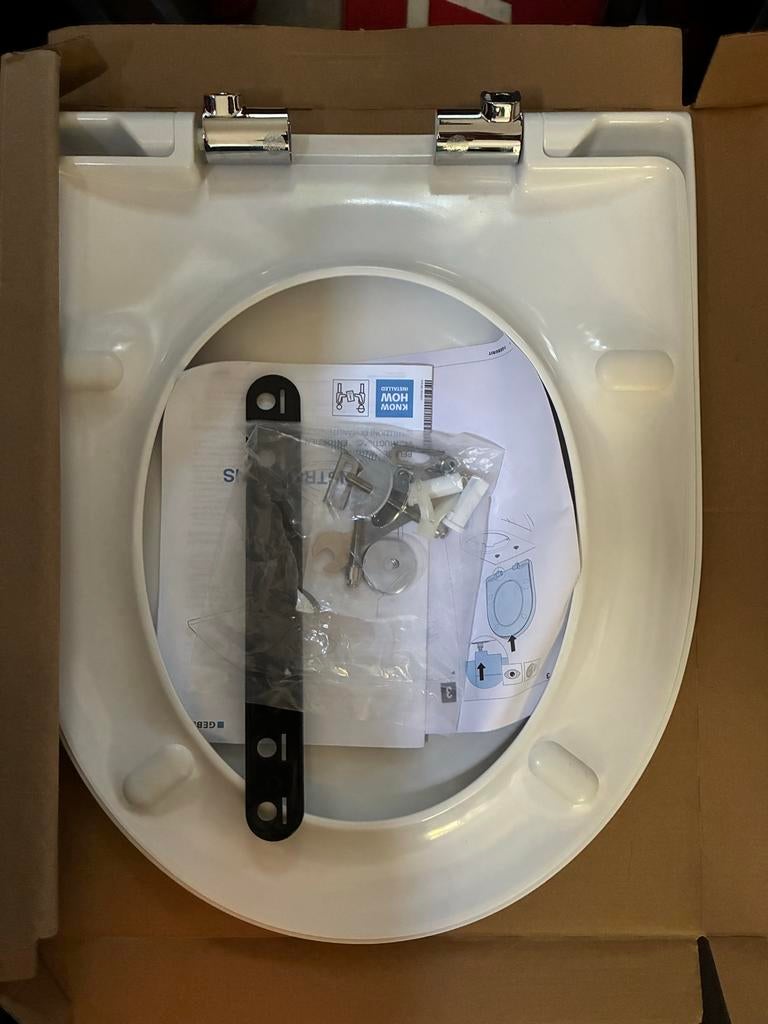 Geberit iCon met soft-close, mat wit - nieuw in verpakking, Doe-het-zelf en Verbouw, Sanitair, Verzenden, Nieuw, Toilet