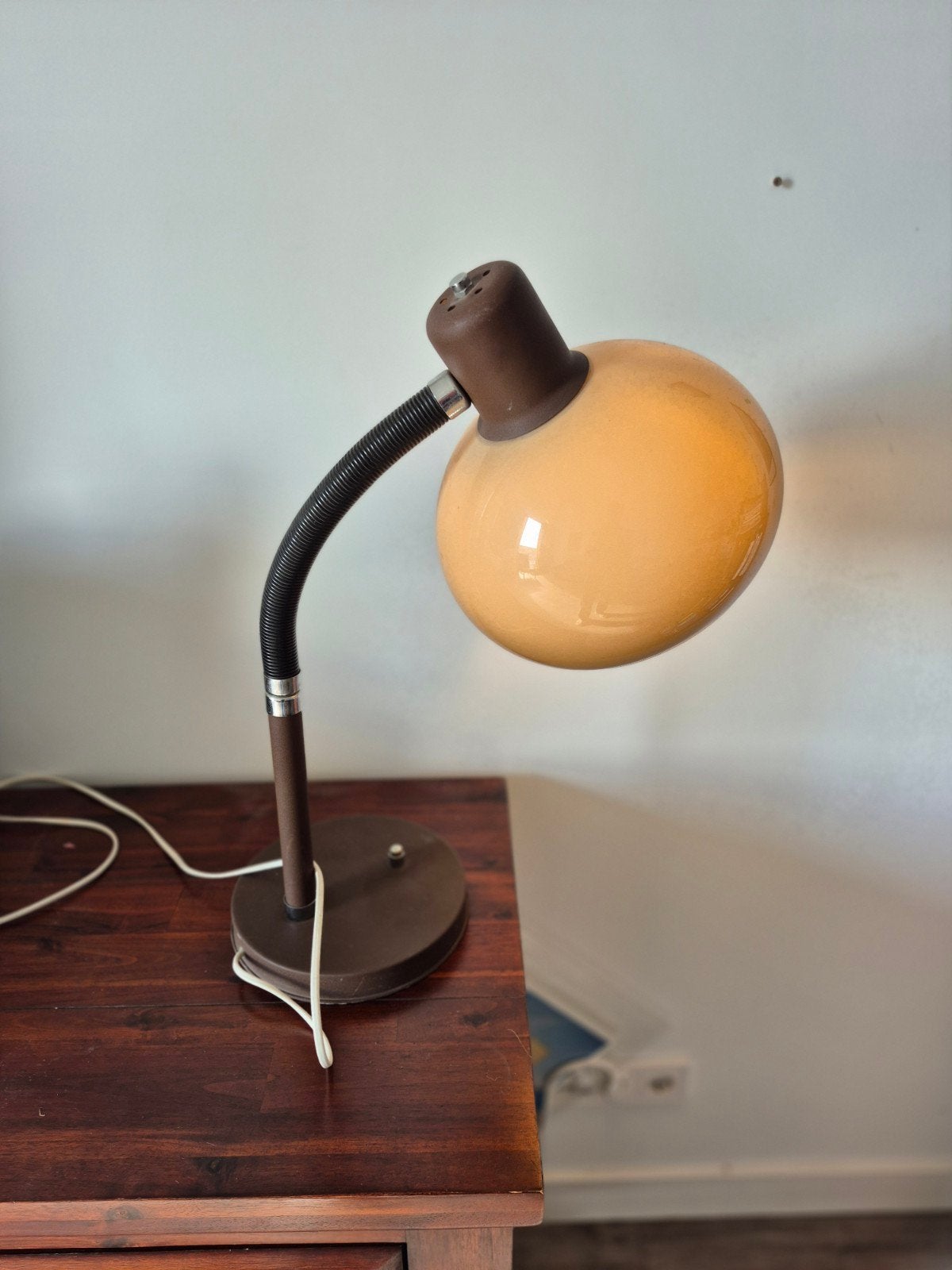 Dijkstra vintage tafellamp jaren 70 | Space Age | mushroom, Beige, Ophalen, Kunststof, Design
