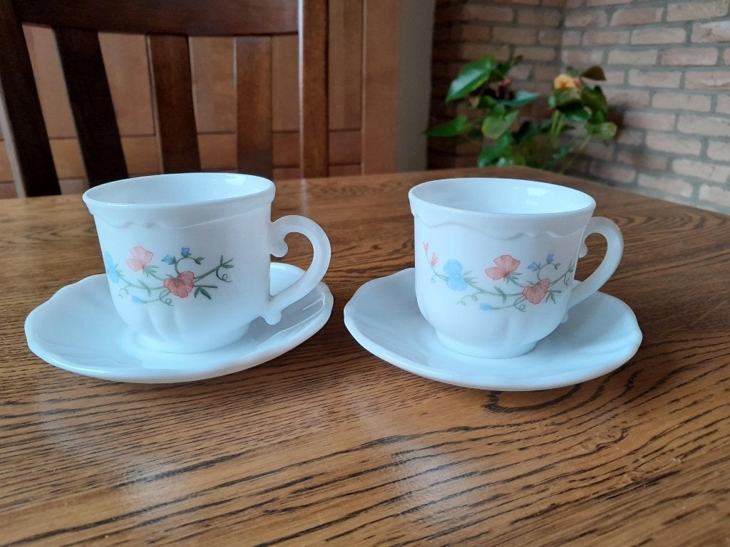 2 leuke kop en schotels kopjes schoteltjes high tea, Ophalen of Verzenden, Zo goed als nieuw, Overige stijlen, Kop(pen) en/of Schotel(s)
