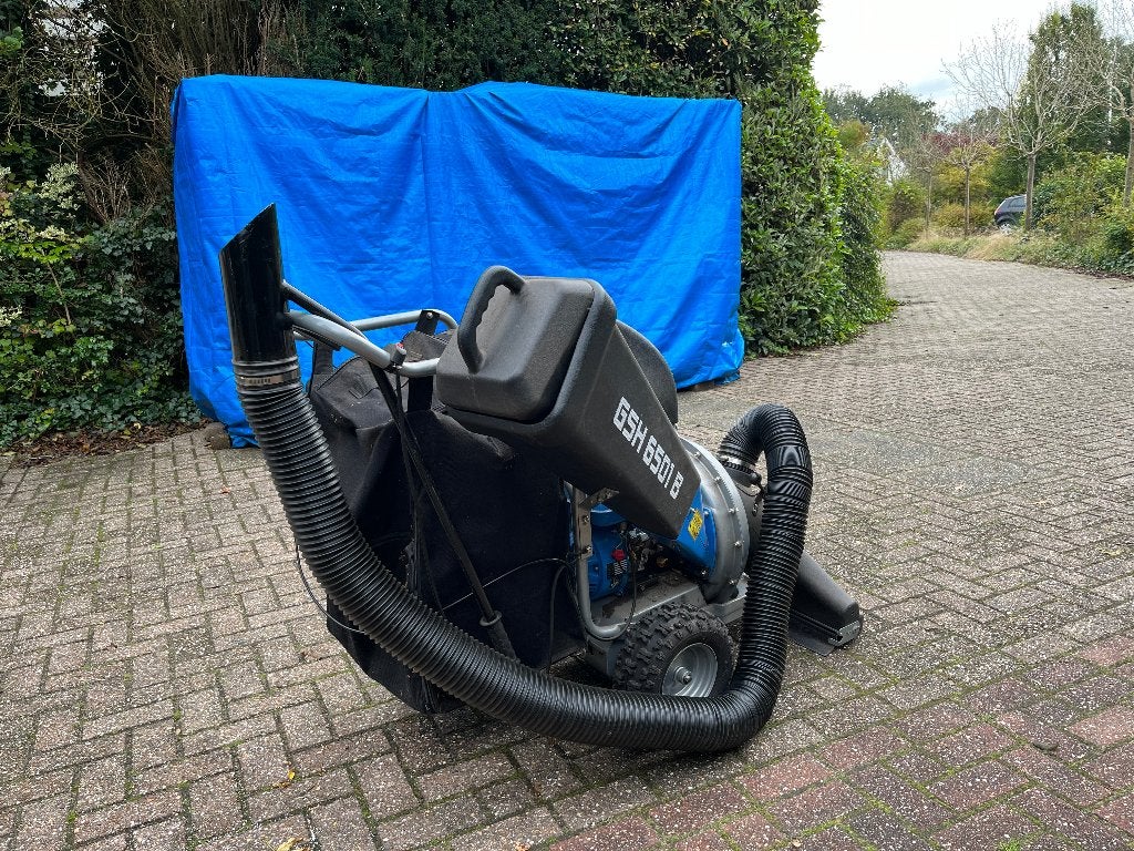 Güde bladzuiger en hakselaar, Ophalen, Gebruikt, Benzine, Met opvangzak