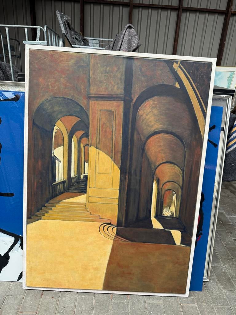 Schilderij: Architecturale Doorgang met Lichtinval, Antiek en Kunst, Ophalen