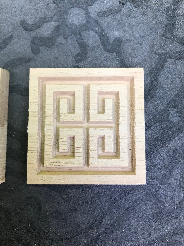 Chinees houtsnijwerk ornament applique vierkant, Huis en Inrichting, Nieuw, Ophalen of Verzenden, https://verburgtvintage.nl/#contact