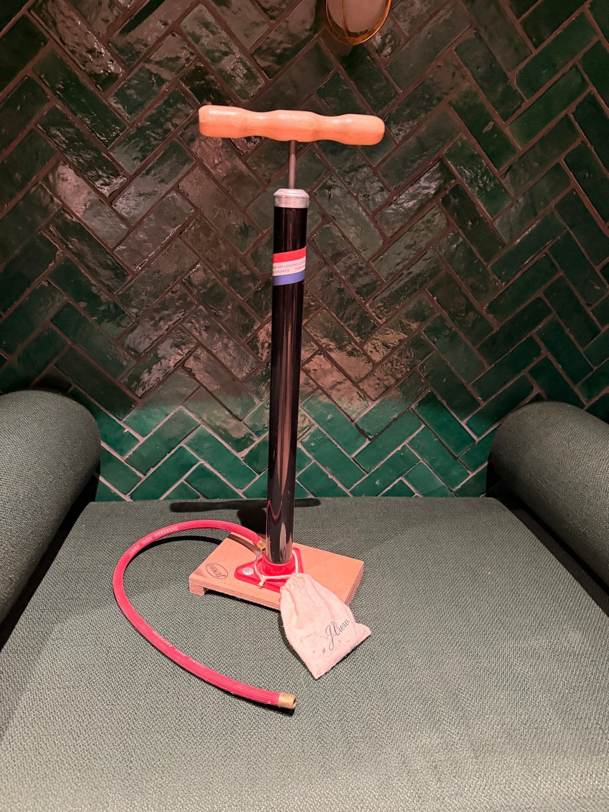 Jumbo Pump - Vintage Fietspomp met Accessoires, Ophalen of Verzenden, Gebruikt