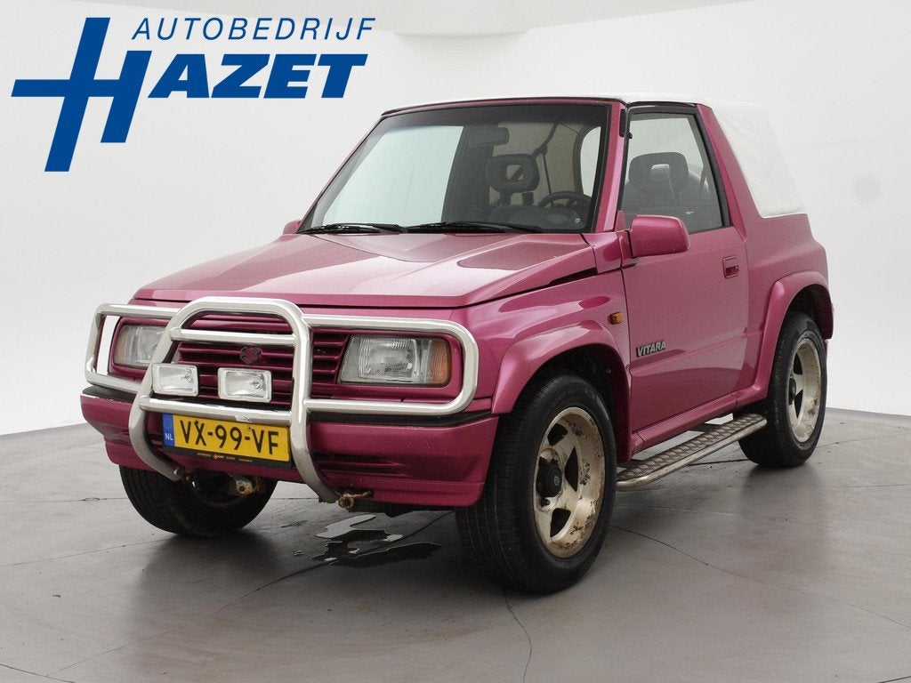 Suzuki Vitara 1.6 COMMERCIAL 4X4 SOFTTOP CABRIO GRIJS KENTEK, 1450 kg, Stof, Gebruikt, 1600 cc