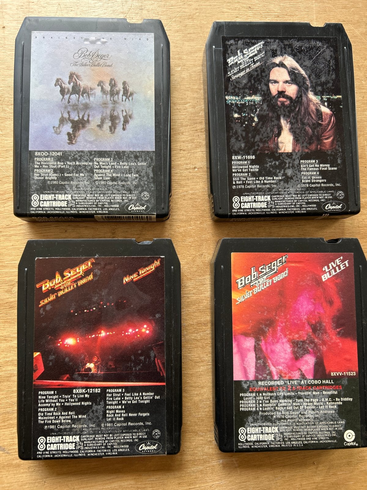 Bob Seger & The Silver Bullet Band 8-track tapes, Gebruikt, 2 t/m 25 bandjes, Ophalen of Verzenden, Origineel