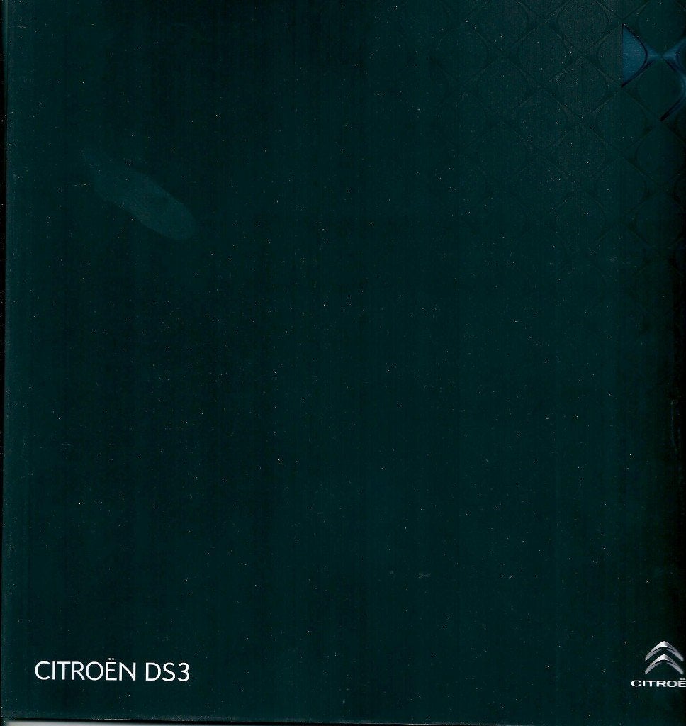 Brochure Citroen DS3 Oktober 2012, Ophalen of Verzenden, Gelezen, Citroën