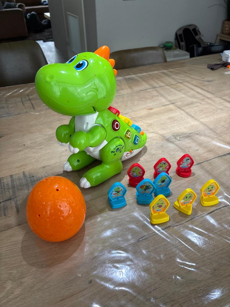 VTech Dino met Vormen en Geluid, Ophalen of Verzenden, Gebruikt, Overige typen, Met licht