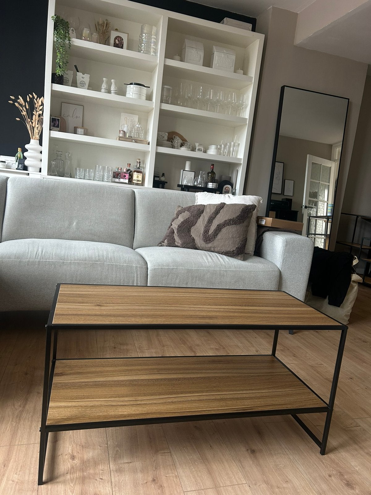 Salontafel warm eiken, Ophalen, Minder dan 50 cm, 50 tot 100 cm, Zo goed als nieuw