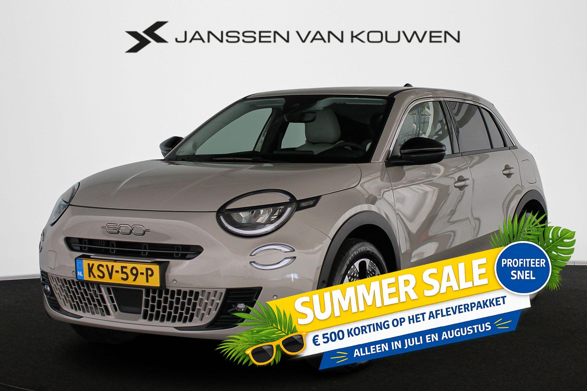 Fiat 600 1.2 Hybrid La Prima Leder Stoelverwarming Massage C