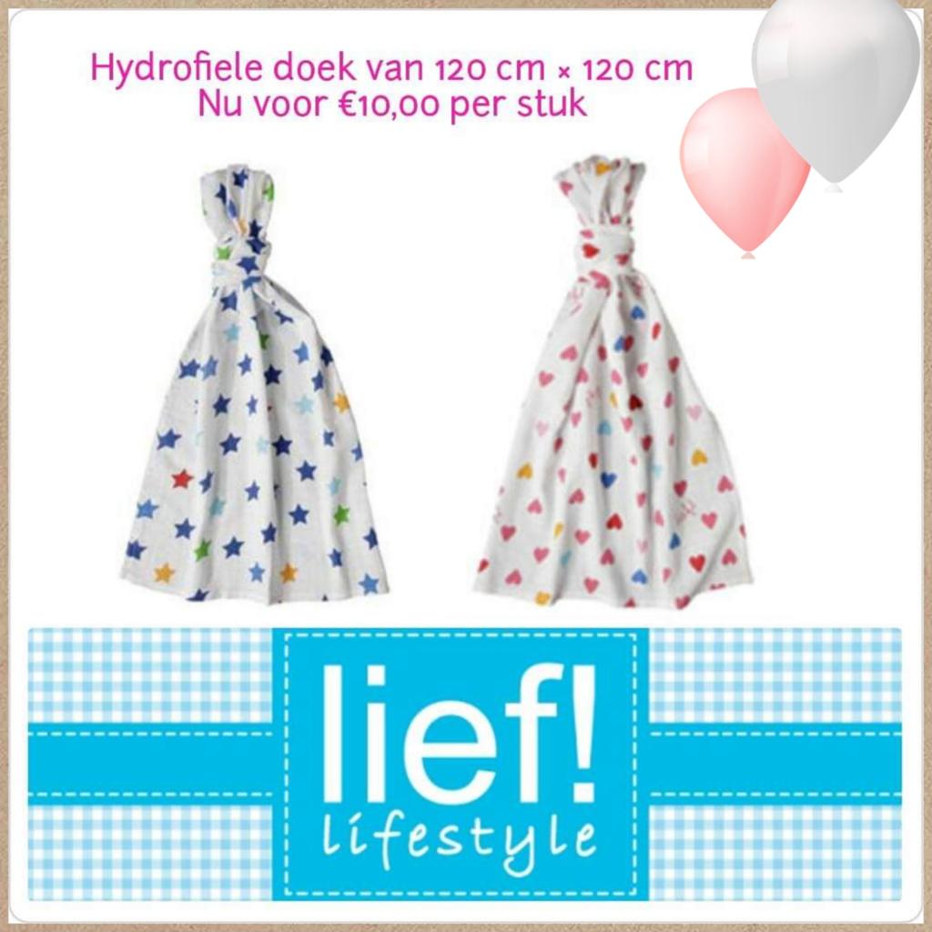 Hydrofiele doek 120x120 cm - Lief! Lifestyle, Ophalen, Nieuw