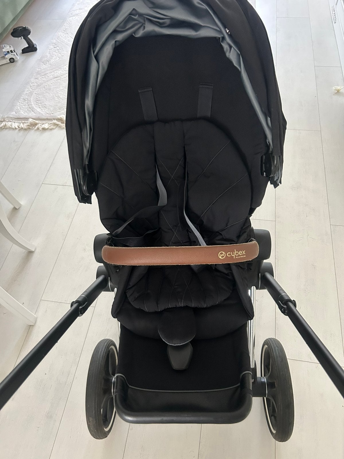 Cybex Priam Platinium Kinderwagen, Ophalen, Gebruikt, Regenhoes