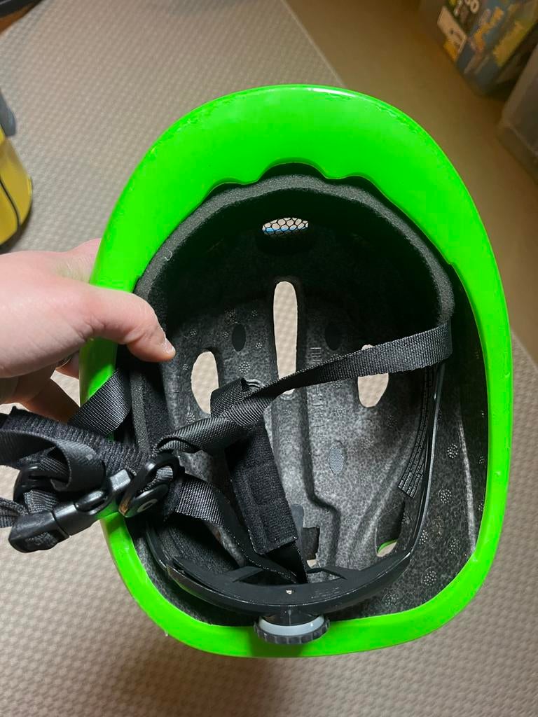 Briko Fietshelm Kind - Blauw/Groen, Fietsen en Brommers, Fietsaccessoires | Fietshelmen, Zo goed als nieuw, Jongen of Meisje, Overige maten