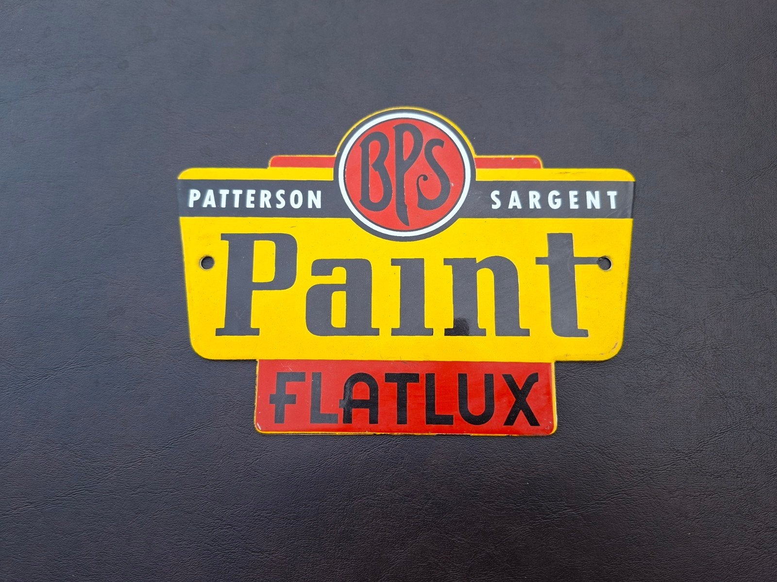 Emaille Patterson Paint Flatlux bordje, Ophalen of Verzenden