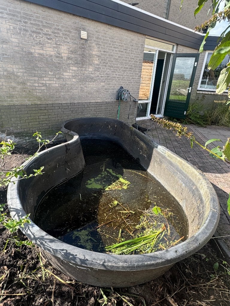 Grote voorgevormde vijver – 4,10 meter lang, Tuin en Terras, Ophalen, Gebruikt