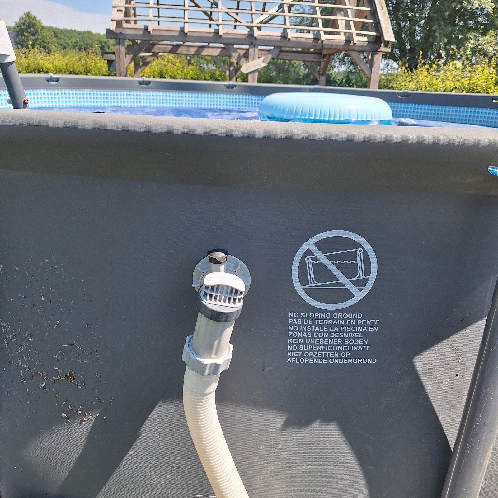 Intex Opzetzwembad met Zoutwatersysteem, Ophalen, Gebruikt, 80 tot 120 cm, Rond