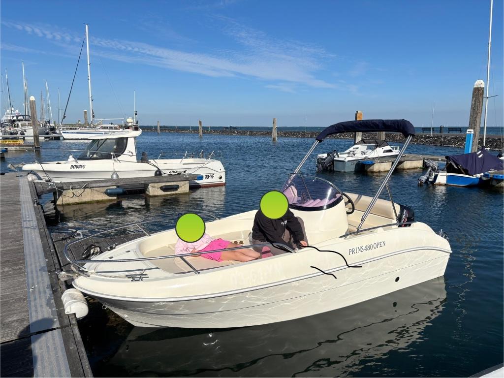 Consoleboot Prins 480 Bjr. 2006 9.9pk Suzuki vaarbewijsvrij, Watersport en Boten, Ophalen, Gebruikt, Tot 10 pk, 3 tot 6 meter