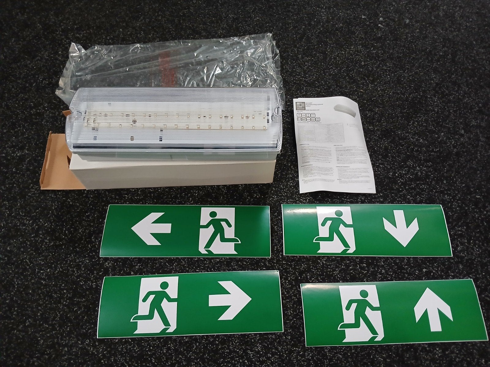 DecaLED Noodverlichting armatuur 5-7W met pijlen, Ophalen of Verzenden