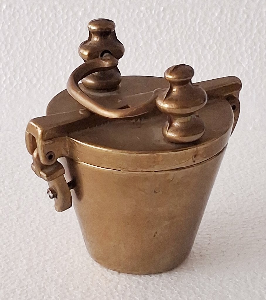 Sluitgewicht (lot 07) 1366 gram 6 bakjes kompleet, Antiek en Kunst, Ophalen of Verzenden